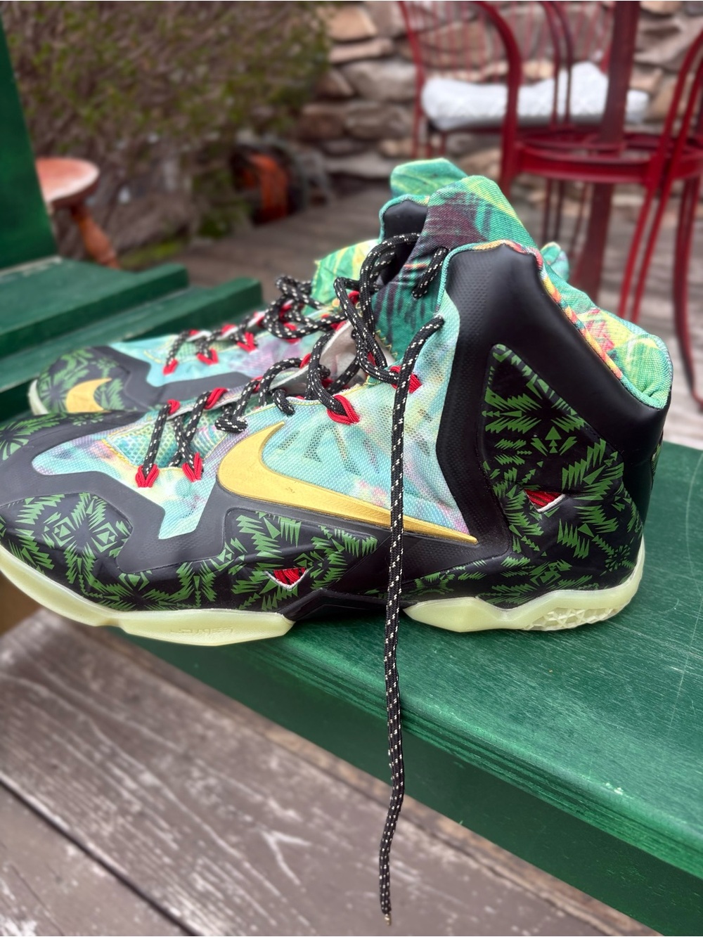 Nike lebron Green Tropical LeBron Basketball Shoes